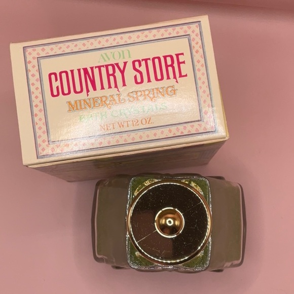 Vintage AVON Country Store Mineral Spring Bath Crystals New in Box 8 oz - Picture 3 of 6